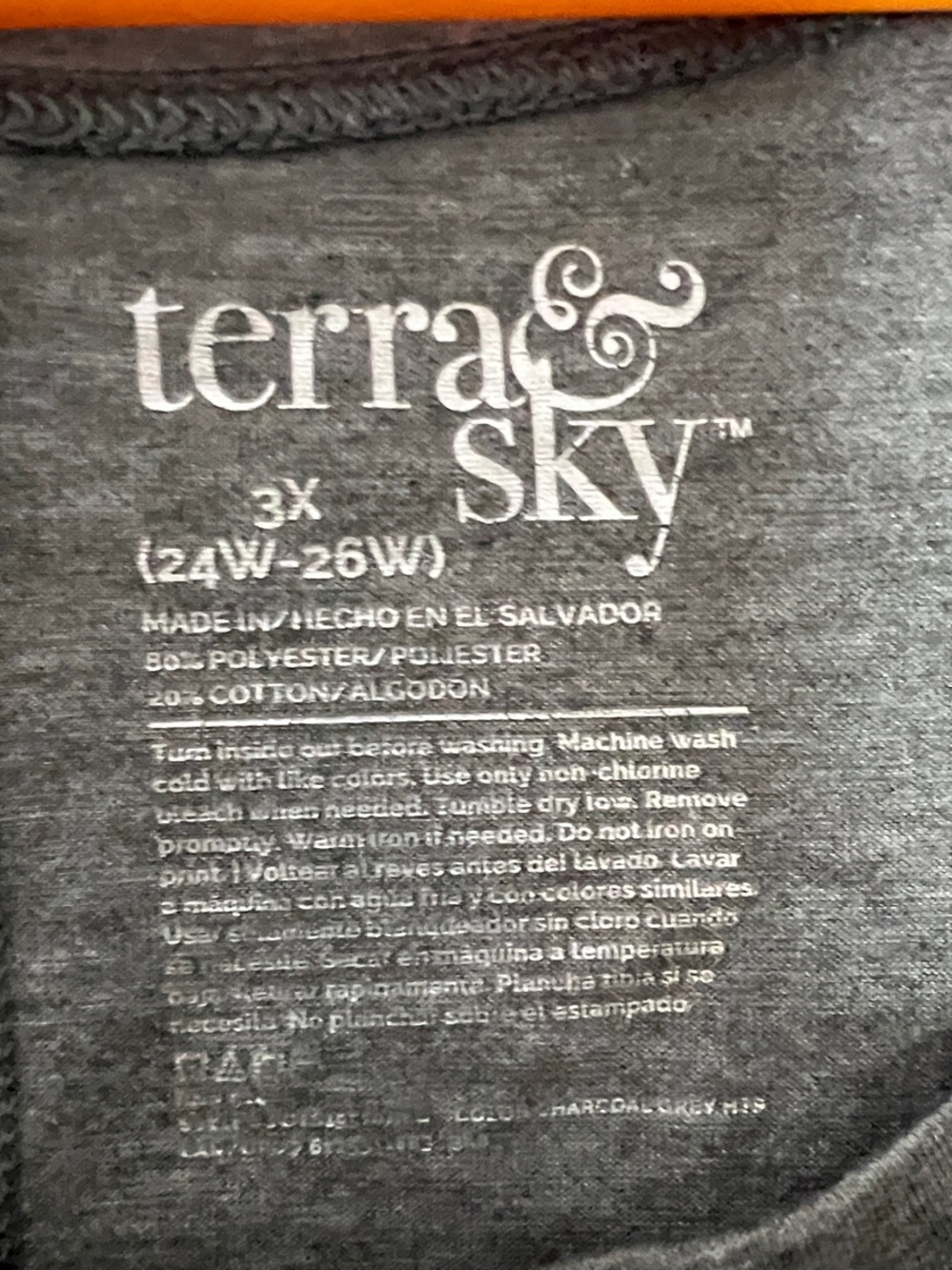 Terra & Sky Gray Graphic 'Power to the Female' Short Sleeve Tee Cinched sides - Picture 2 of 5